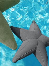 Kleine outdoor zitzak Starfish, handgemaakt, Bekleding: 70% PAN + 30% PES, waterd, Donkergrijs, B 83 x L 83 cm