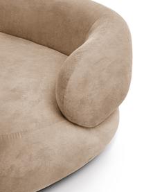 Nierensofa Alba (3-Sitzer), Bezug: 97% Polyester, 3% Nylon D, Gestell: Massives Fichtenholz, FSC, Webstoff Beige, B 235 x T 114 cm, Rückenlehne rechts