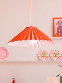 Hanglamp The Pleat, Lampenkap: opaalglas, Rood, Ø 50 cm