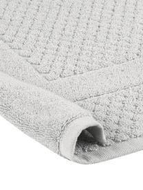 Tapis de bain gris clair nid d'abeille Katharina, 100 % coton, qualité supérieure, 900 g/m², Gris clair, larg. 50 x long. 70 cm