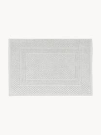 Tapis de bain gris clair nid d'abeille Katharina, 100 % coton, qualité supérieure, 900 g/m², Gris clair, larg. 50 x long. 70 cm