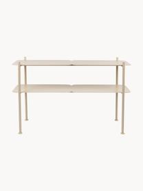 Metalen sidetable River, Gecoat metaal, Beige, B 100 x H 62 cm