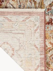 Laagpolig vloerkleed Sahar met meanderpatroon, 100% polyester, Roodtinten, geeltinten, beigetinten, B 120 x L 180 cm (maat S)