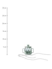 Kubek dla dzieci z uchwytem Grow With Your Cup, Tritan, wolne od BPA, Zielony, Ø 7 x W 8 cm