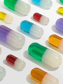 Dekoracja Pill, Poliakryl polerowany, Biały, lawendowy, S 29 x W 13 cm