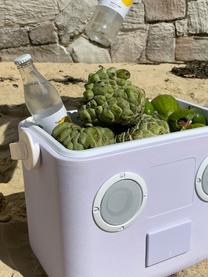Koelbox Rio Sun met speaker en Bluetooth functie, Kunststof, Lavendel, gebroken wit, Ø 40 x H 30 cm