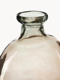 Váza ve tvaru lahve Dina, Recyklované sklo, s certifikátem GRS, Světle hnědá, Ø 34 cm, V 73 cm