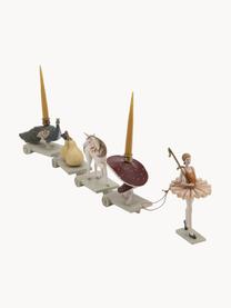 Handgemaakte decoratieve verjaardagstrein Ballerina, Kunststof, Meerkleurig, L 69 cm