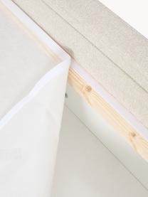 Polsterbett Arche mit Stauraum, Bezug: 100 % Polyester Der strap, Korpus: Fichtenholz, Sperrholz, S, Webstoff Off White, B 140 x L 200 cm