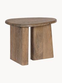 Table basse ovale en bois de manguier Zacatecas, Bois de manguier, enduit, Manguier, larg. 60 x prof. 45 cm