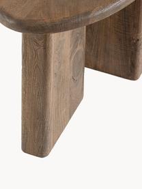 Table basse ovale en bois de manguier Zacatecas, Bois de manguier, enduit, Manguier, larg. 60 x prof. 45 cm