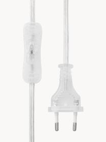 Mundgeblasene Tischlampe Donia, Lampenschirm: Baumwollstoff, Lampenfuß: Glas, mundgeblasen, Weiß, Rosatöne, Ø 22 x H 50 cm