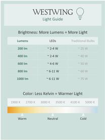 Stmívatelné nástěnné LED svítidlo Hester, Tlumeně bílá, bílá, Š 20 cm, V 26 cm