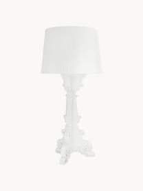 Lampada da tavolo grande di design a LED con luce regolabile Bourgie, Policarbonato riciclato, Bianco, Ø 37 x Alt. 68-78 cm