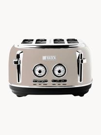 Toaster Dorset, Edelstahl, beschichtet, Hellbeige, glänzend, B 32 x T 29 cm