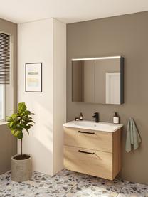 Lavabo con mobiletto Orna, Maniglie: metallo rivestito, Legno, Larg. 60 x Alt. 67 cm