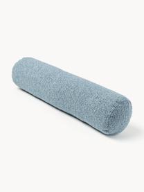 Bouclé-Sofa-Nackenrolle Sofia, Hülle: Bouclé (100 % Polyester), Bouclé Blau, Ø 17 x L 68 cm