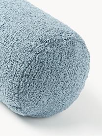 Bouclé-Sofa-Nackenrolle Sofia, Hülle: Bouclé (100 % Polyester), Bouclé Blau, Ø 17 x L 68 cm