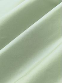 Drap plat en percale de coton Elsie, Vert sauge, larg. 240 x long. 280 cm