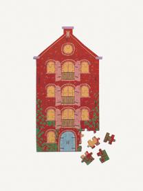 Ręcznie wykonane puzzle Warehouse, Papier, Czerwony, żółty, turkusowy, S 15 x G 27 cm