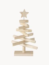 Sapin de Noël décoratif en bois Jobo, Bois, Bois clair, larg. 26 x haut. 37 cm