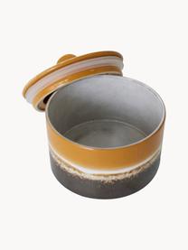 Boîte de rangement peint à la main avec émail réactif 70s Ceramic, Céramique, Tons bruns, Ø 20 cm