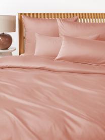 Housse de couette en satin de coton Comfort, Vieux rose, larg. 200 x long. 200 cm