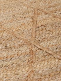 Handgemaakte jute loper Jason, 100% jute, Beige, B 80 x L 250 cm