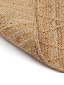 Handgemaakte jute loper Jason, 100% jute, Beige, B 80 x L 250 cm