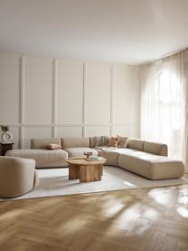 Canapé d'angle modulable 4 places Sofia, Tissu beige clair, larg. 385 x prof. 298 cm