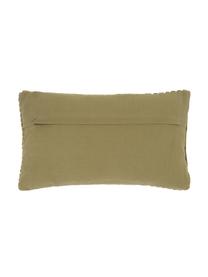 Housse de coussin rectangulaire velours vert Carraway, Vert