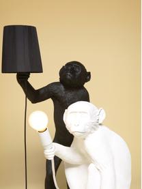 Design outdoor tafellamp Monkey met stekker, Lamp: kunsthars, Zwart, B 46 x H 54 cm