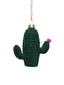 Adornos navideños Cactus, 2 uds., Verde, rosa, An 9 x Al 9 cm