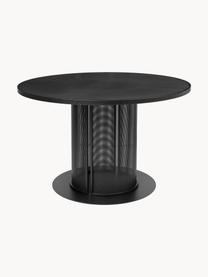 Mesa de comedor redonda para exterior Bauhaus, Acero con pintura en polvo, Negro, Ø 120 x Al 73 cm