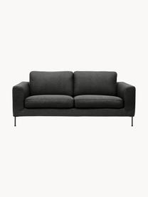 Sofá Cucita (2 plazas), Tapizado: tejido (poliéster) Alta r, Estructura: madera de pino maciza con, Patas: metal pintado, Tejido gris antracita, An 187 x F 94 cm