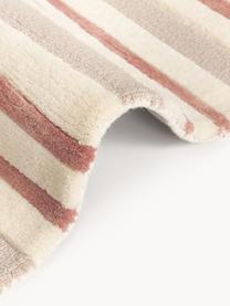 Tappeto in lana taftato a mano Arne, Retro: cotone Nel caso dei tappe, Beige, terracotta, bianco crema, Larg. 80 x Lung. 150 cm (taglia XS)