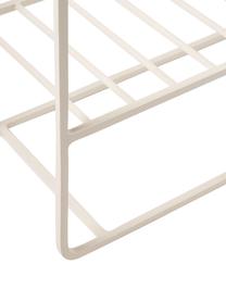 Fioriera XL bianco crema con ripiano Kelda, Metallo rivestito, Beige, Larg. 60 x Alt. 66 cm