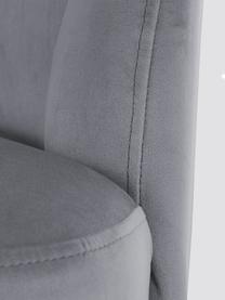 Fauteuil cocktail en velours Helle, Velours gris