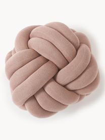 Knoten-Kissen Twist, Altrosa, Ø 30 cm
