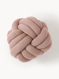 Coussin nœud Twist, Vieux rose, Ø 30 cm