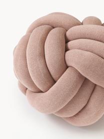 Coussin nœud Twist, Vieux rose, Ø 30 cm