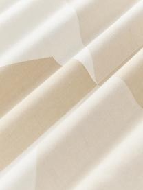 Taie d'oreiller en jacquard de coton à motifs géométriques Elinor, Tons beiges, larg. 50 x long. 70 cm