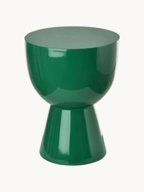 Stolik pomocniczy Tam Tam, Tworzywo sztuczne lakierowane, Ciemny zielony, Ø 36 x W 46 cm