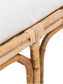 Diván de bambú Blond, Estructura: madera de bambú, Tapizado: algodón, Bambú, blanco, An 185 x F 78 cm