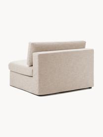 Middelste module Russell met afneembare hoezen, Bekleding: 100% katoen Met 50.000 sc, Frame: massief grenenhout FSC-ge, Poten: kunststof Dit product is , Geweven stof beige, B 103 x D 103 cm