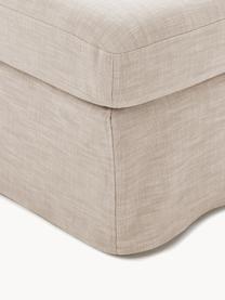 Mittelmodul Russell mit abnehmbaren Bezügen, Bezug: 100% Baumwolle Der strapa, Gestell: Massives Kiefernholz, Spe, Webstoff Beige, B 103 x T 103 cm