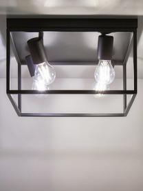 Stropná lampa Silentina, Čierna, Š 36 x V 21 cm