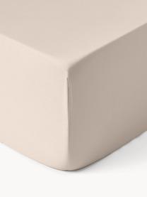 Boxspring-Spannbettlaken Comfort, Baumwollsatin, Webart: Satin Fadendichte 300 TC,, Beige, B 90 x L 200 cm, H 35 cm