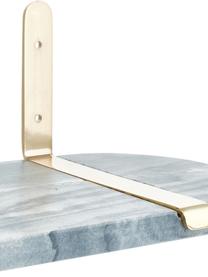 Marmeren wandplank Porter, Plank: marmer, Grijs, B 60 cm x H 16 cm