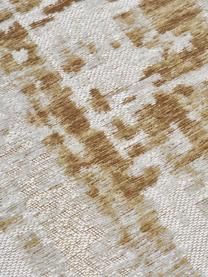 Tappeto in cotone a tessitura piatta Louisa, Retro: lattice, Marrone dorato, argentato, Larg. 200 x Lung. 300 cm (taglia L)